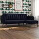 image 1 of Brittany Sofa Bed in Navy Blue Fabric Blue | NAVY BLUE