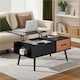 image 2 of Yaheetech Lift Top Coffee Table with Drawer