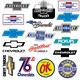 image 4 of Chevrolet Deluxe Logo Stickers (Pack of 50) - Multicoloured - One Size