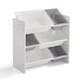 image 1 of Wooden Toy Storage Unit with 6x Removable Toy Boxes - Children's Toy Organiser, 3 Shelves | White | One Size | 1