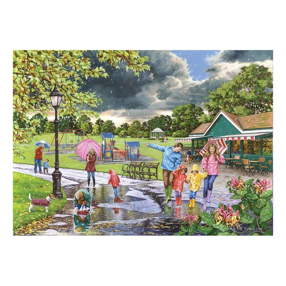 image 1 of Puddles 500 Piece Jigsaw Puzzle