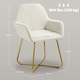 image 3 of HOMCOM Modern Accent Chair Velvet-Touch Upholstered Armchair Cream