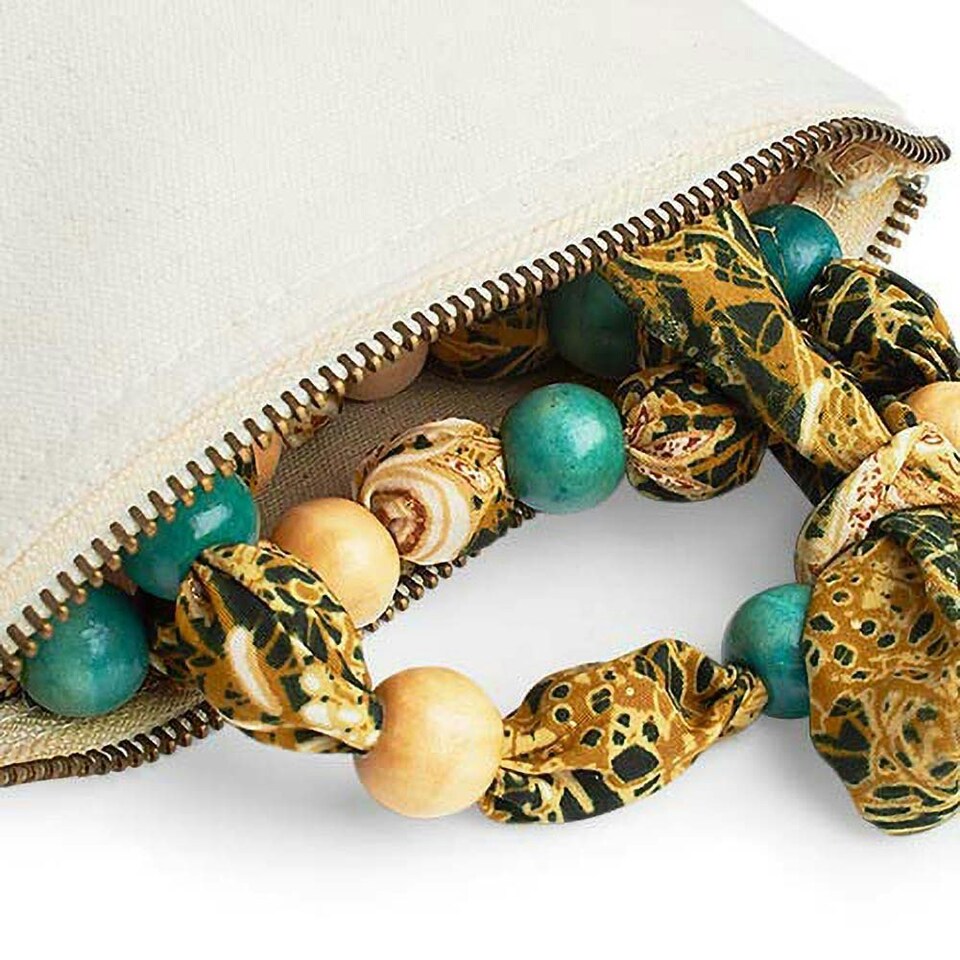 image 1 of Westford Mill Canvas Accessory Bag (Pack of 2) - Natural - S Cream