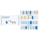 image 1 of Nail Sticker (assorted Colour) - # Pastel Beach Nail - 32pcs Multi