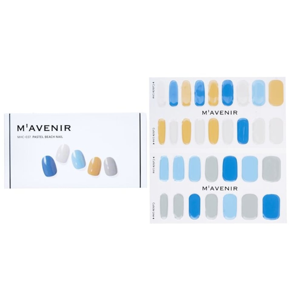 image 1 of Nail Sticker (assorted Colour) - # Pastel Beach Nail - 32pcs Multi