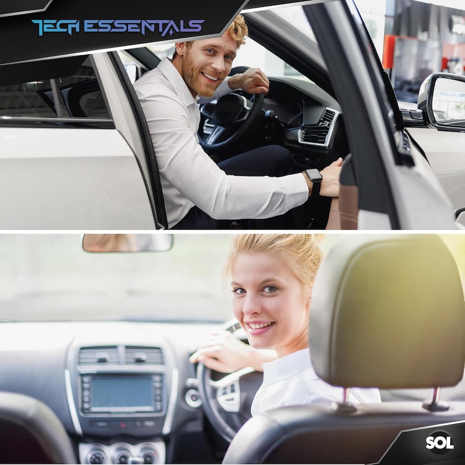 image 1 of Magnetic Phone Holder for Car – Mini Air Vent Mount with Strong Adhesive, Secure Magnet Stand for Smartphones, Safe Driving Use