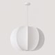 image 2 of CGC Lighting Natalia Cloud Dancer White Oval Distressed Silk Lampshade