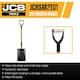 image 2 of JCB 230-210 x 305mm Professional Tapered Mouth Site Master Shovel, Heavy-Duty Steel Blade | JCBSM2T01