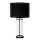 image 1 of Adelia Black & Glass Table Lamp