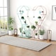 image 5 of COSTWAY 5 Tier Plant Stand Heart-shaped Ladder Shelf | Pink