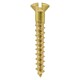 image 1 of Timco - Solid Brass Timber Screws - SLOT - Raised Countersunk (Size 8 x 2 - 200 Pieces)
