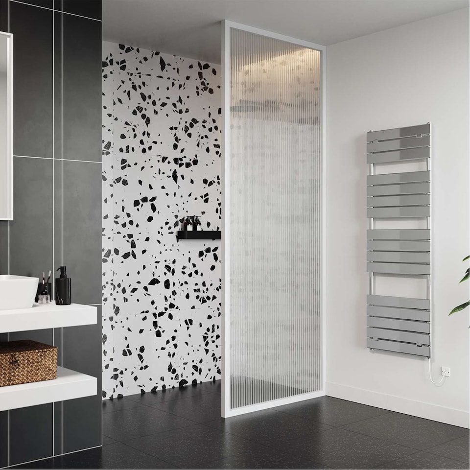image 1 of Egadi - Chrome Electric Towel Rail H1512mm x W500mm 400w Standard