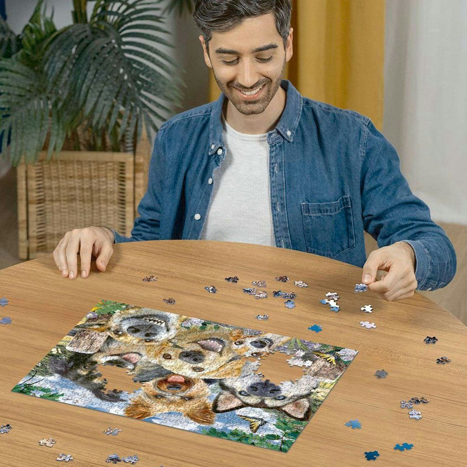 image 1 of Ravensburger Selfies Dogs' Delight 500 Piece Jigsaw Puzzle