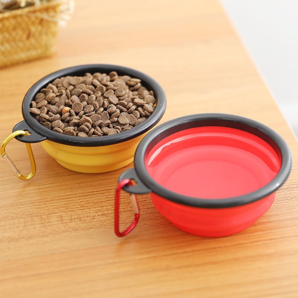 image 1 of Collapsible Silicone Bowl for Dogs - 350ml - Blue