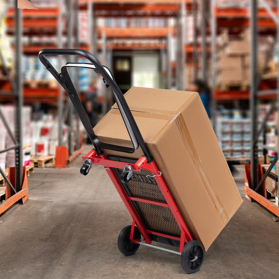 image 1 of Sack Truck Trolley Heavy Duty Multi Purpose Industrial Folding Hand Cart