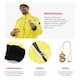 image 2 of 90's Rapper Costume - Hat, Glasses, Goatee, Dollar Chain & Spliff Yellow | L