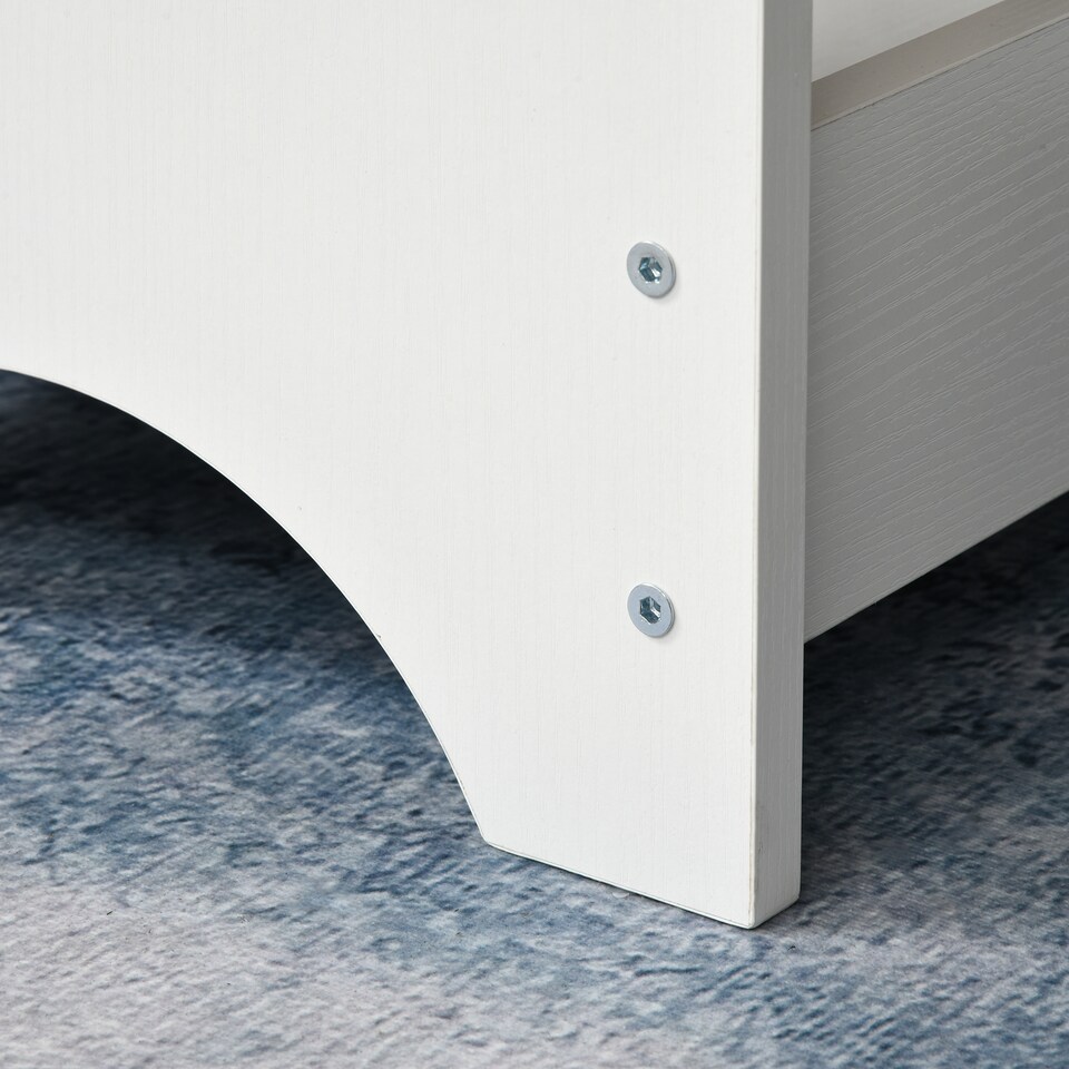 image 1 of HOMCOM Foldable Dining Table Drop-Leaf Folding Desk Side Console with Storage Shelf for Kitchen,Dining Room