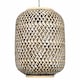 image 2 of First Choice Lighting Set of 2 Tonia Mixed Bamboo Weaved Pendant Lightshades Brown