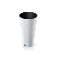 300mm Furu Tall Round Plant Pot | White | 1