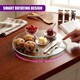 image 6 of GEEZY Lazy Susan Rotating Kitchen Organizer Clear Large