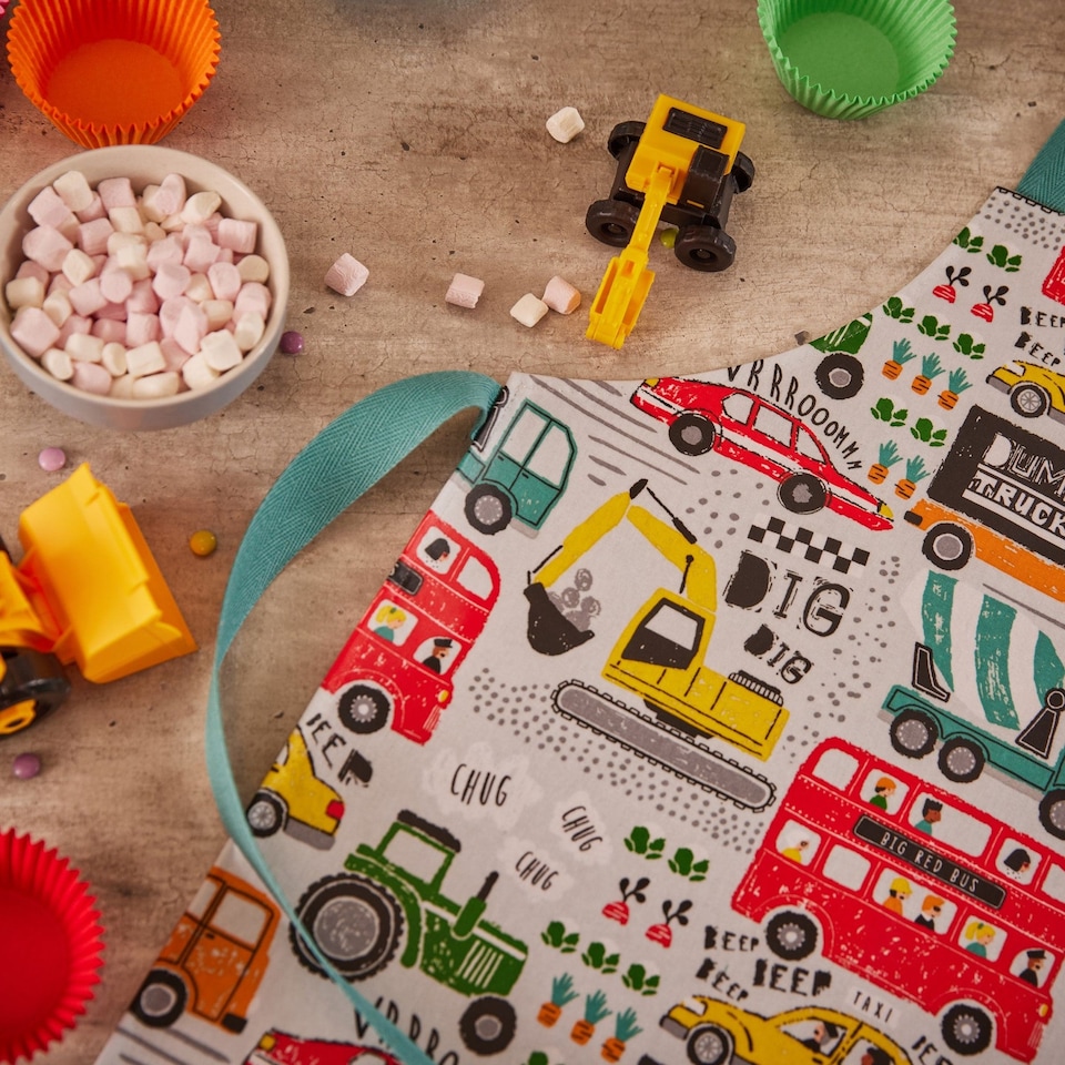 image 1 of Ulster Weavers Just Keep Trucking Apron - PVC - Kids  Multi