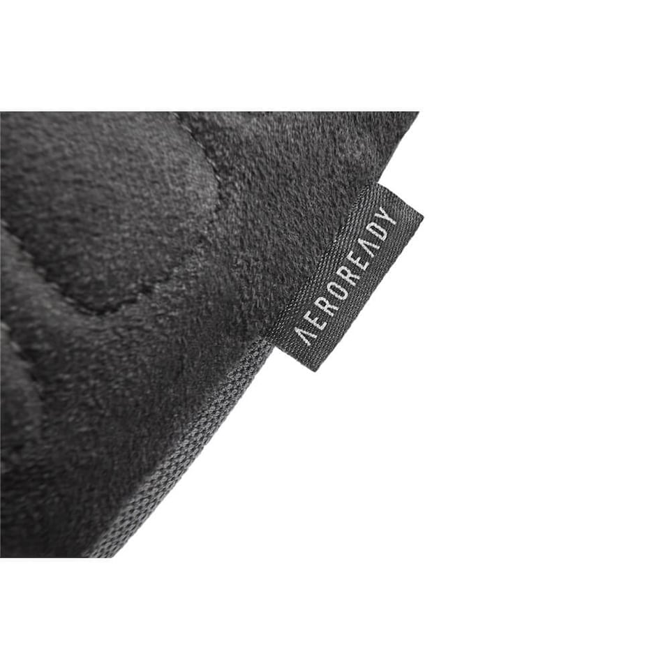 image 1 of Adidas Essential Adjustable Training Gloves, Aeroready Cooling, Padded Suede Palms. | Black | Blue | M