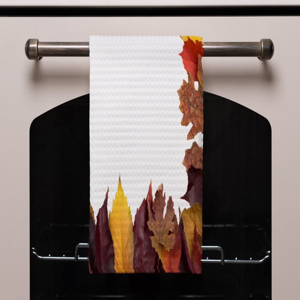 image 1 of Orange & Purple Autumn (Kitchen Towel)