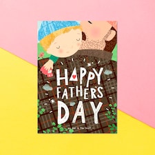 Hipster Dad Greetings Card