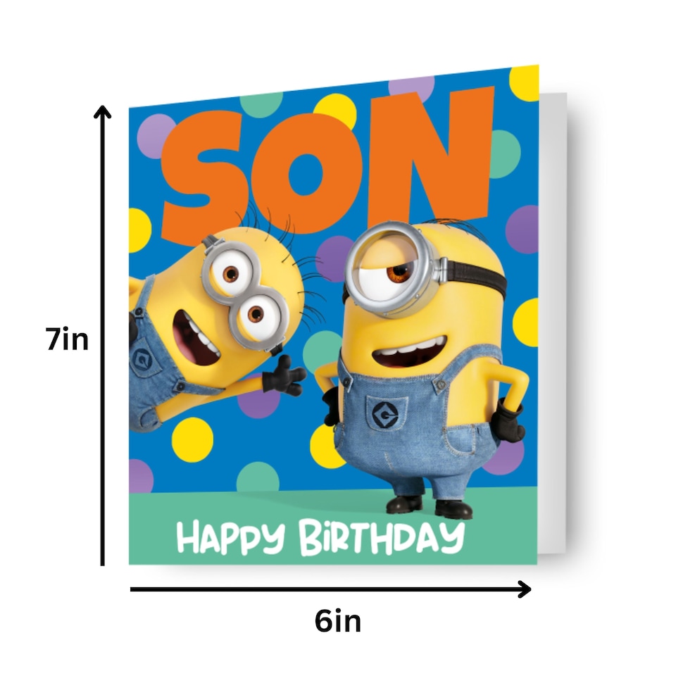 image 1 of Despicable Me Son Birthday Card