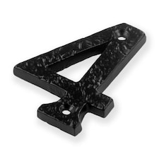 Securit 4 Door Number - Black - One Size