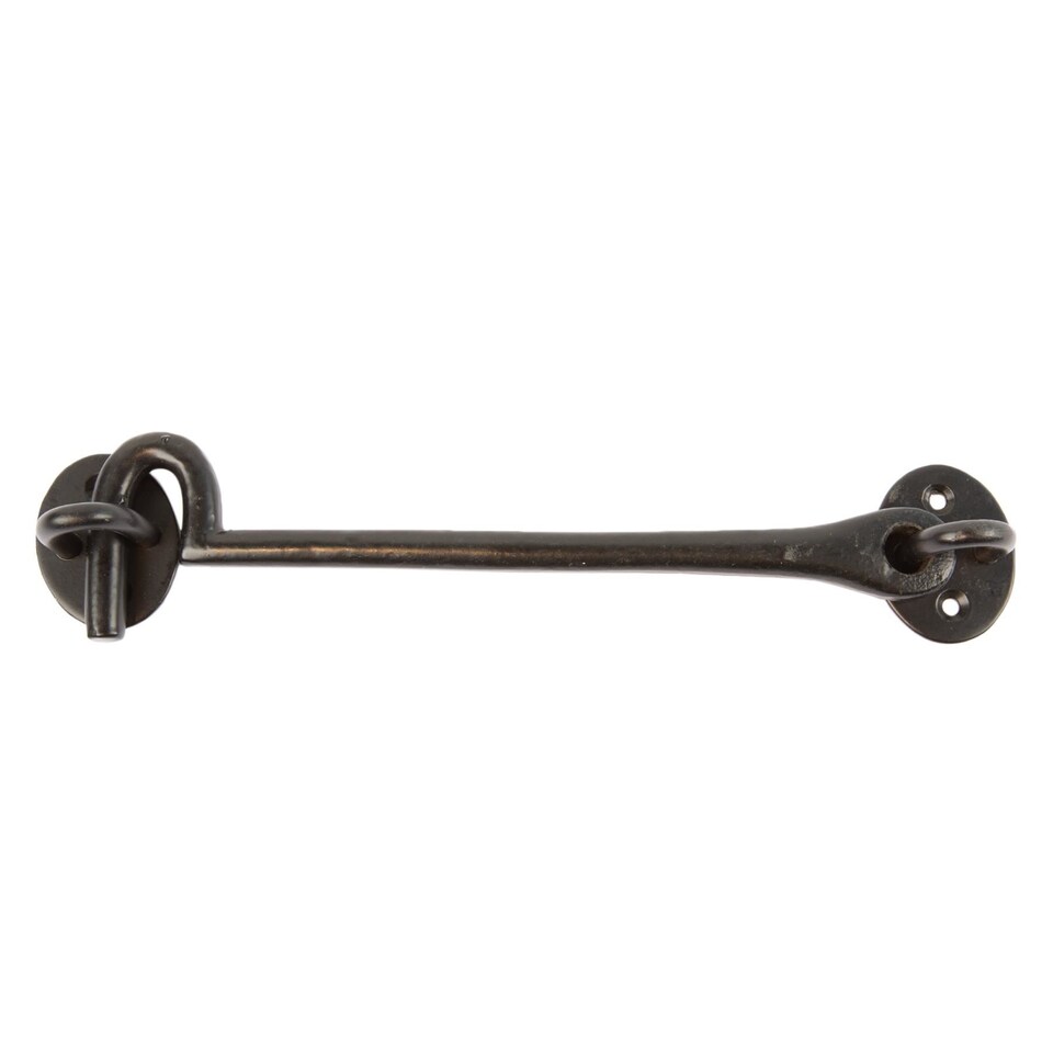 image 1 of Hammer & Tongs Rustic Cabin Hook and Eye - W225mm - Black