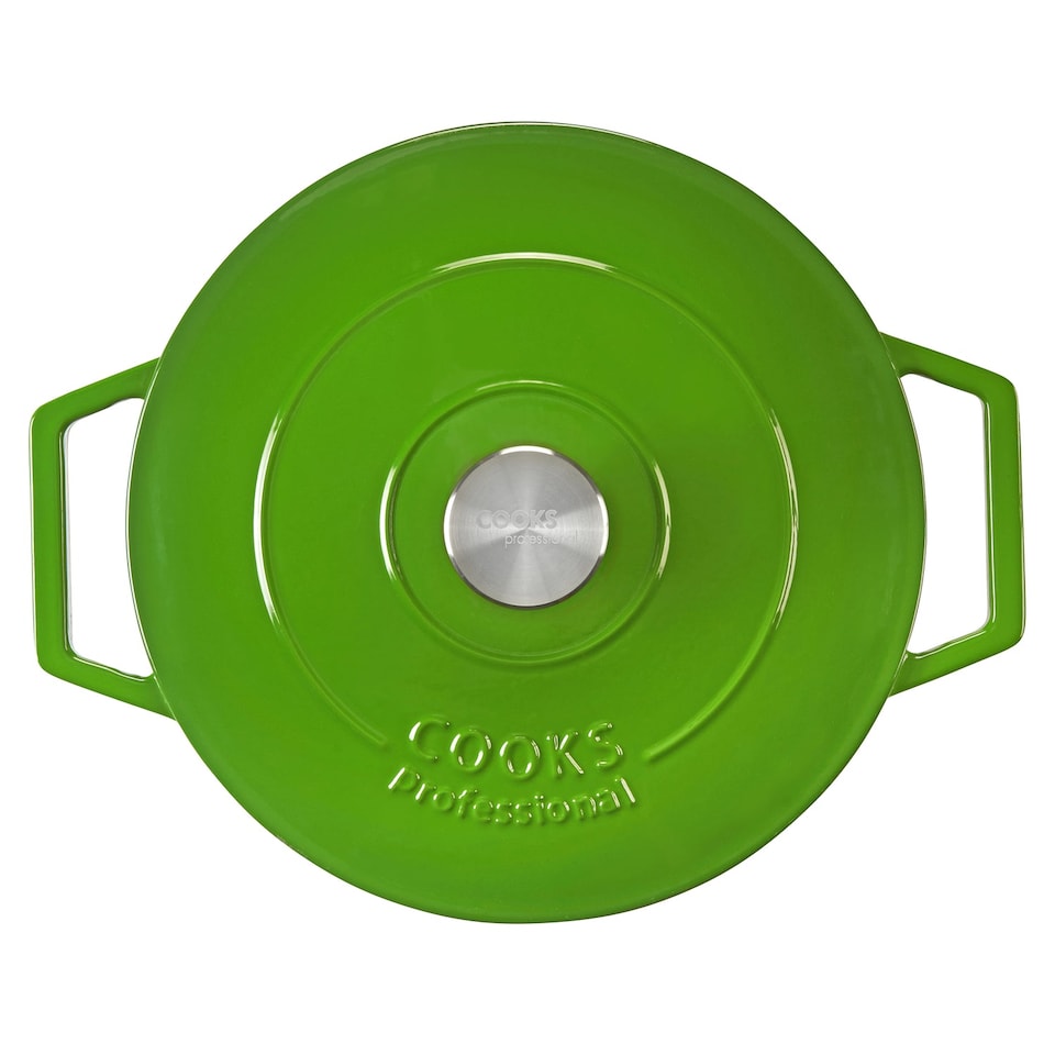 image 1 of Cooks Professional Casserole Dish 26cm – Ovenproof Pan with Lid | Green | Green