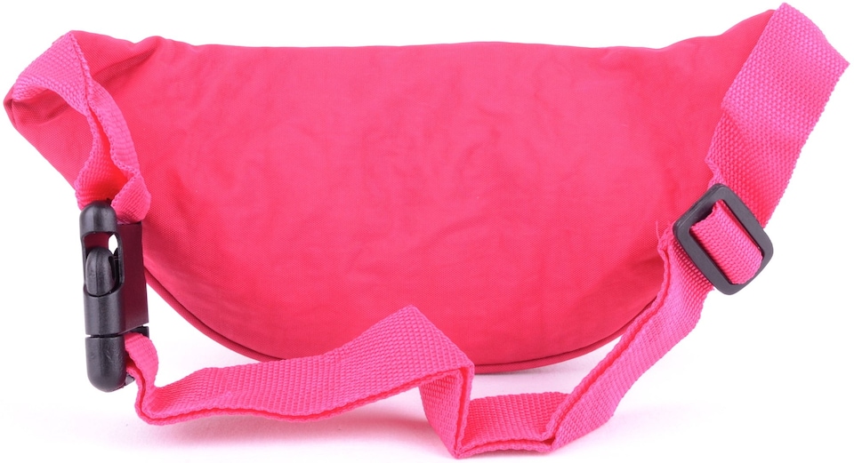 image 1 of Lorenz Womens Crinkled Nylon Bum Bag / Waist Bag / Money Holder (Taupe) | Pink | Pink