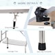 image 5 of PawHut Metal Adjustable Dog Grooming Table Rubber Top 2 Safety Slings Mesh