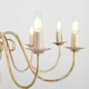 image 1 of ValueLights Gothica 8 Way Distressed Effect Ceiling Light Chandelier & LED Bulbs