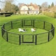 image 2 of Yaheetech 12 Metal Dog Playpen Panels, 80 × 60 cm Black
