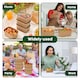image 5 of ECONX 650ml Kraft Food Containers with Plastic Lids Rectangular Takeaway Food Box 100pc