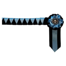 ShowQuest Goodwood Leather Horse Browband - Blue - Full