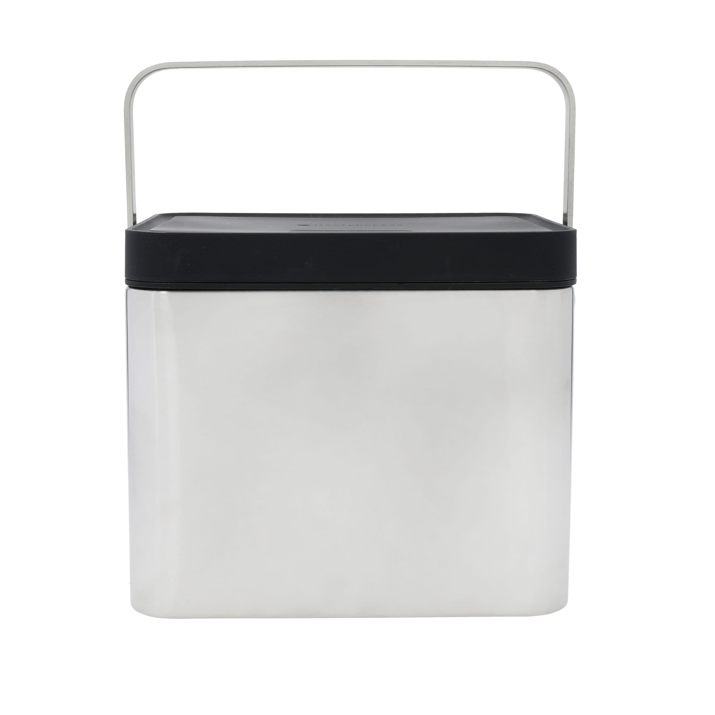 MasterClass Stainless Steel Compost Bin with Antimicrobial Lid in Silver