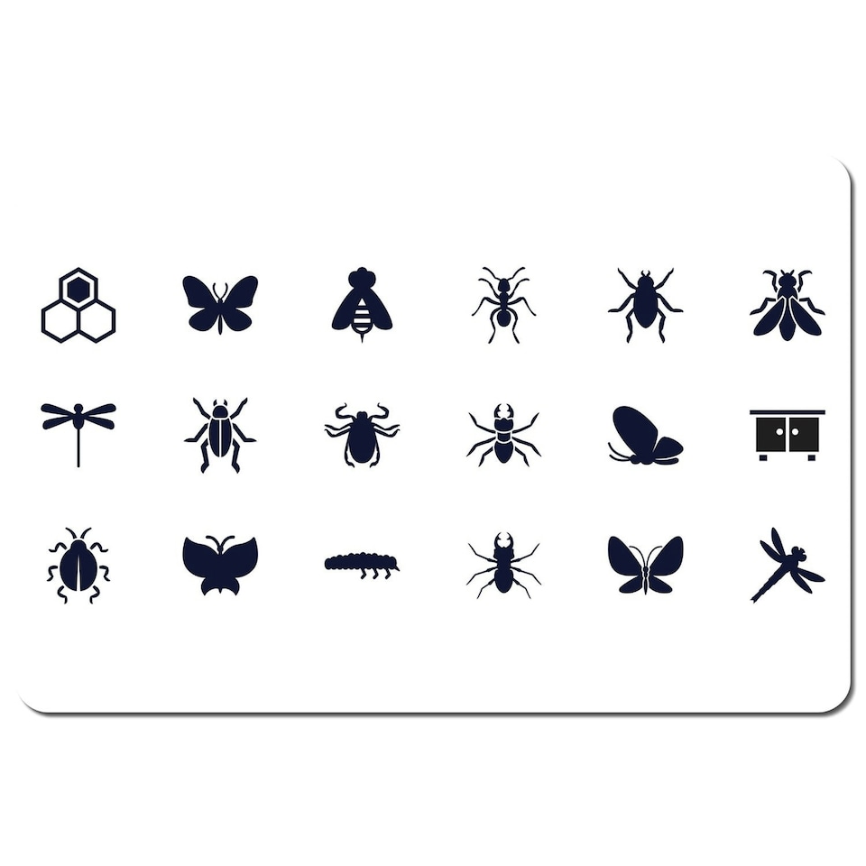 Insect icons (Placemat)