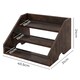 image 3 of Toque Counter Top Wine Rack Storage Liquor Bottle Display Shelf Wooden Holders