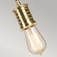 image 4 of Douille 1 Light Ceiling Pendant Black, Brass, E27