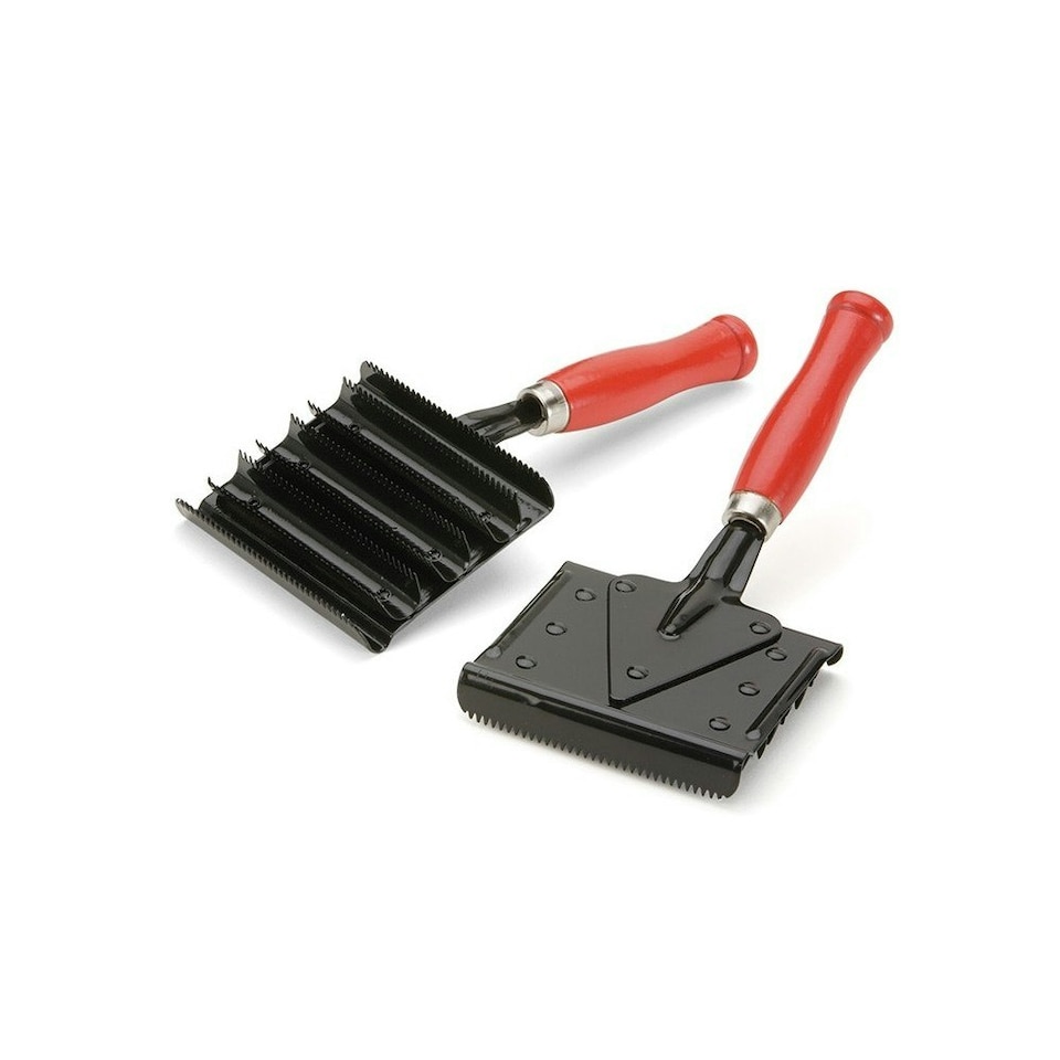image 1 of Ezi-Groom Jockey Horse Curry Comb - Black/Red - One Size