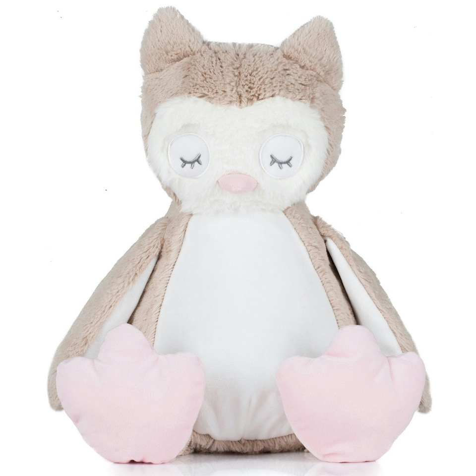 image 1 of Mumbles Owl Plush Toy - Light Brown - One Size