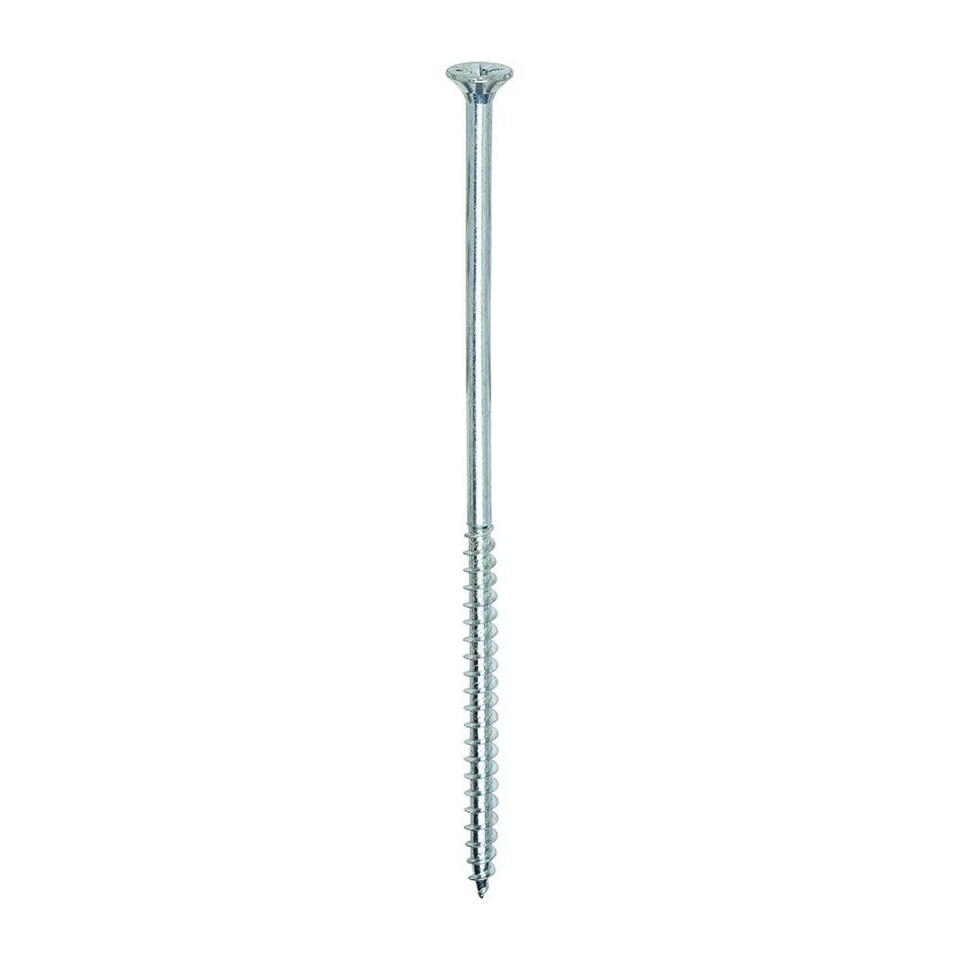 image 1 of Timco - Solo Chipboard & Woodscrews - PZ - Double Countersunk - Zinc (Size 6.0 x 150 - 100 Pieces)