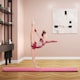 image 2 of HOMCOM 2.4M 8FT Gymnastics Folding Balance Beam Home Gym Training Exercise Sports - Pink