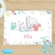 image 4 of Personalised Tiny Tatty Teddy Woodland Animal Placemat
