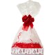 image 1 of Christmas Gift Basket Kit - Santa Snowman Hamper Tray with Red Accessories (35x24x8cm)