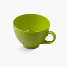 Zeal Berry Colander Cup, Melamine Fruit and Berry Strainer, Lime Green