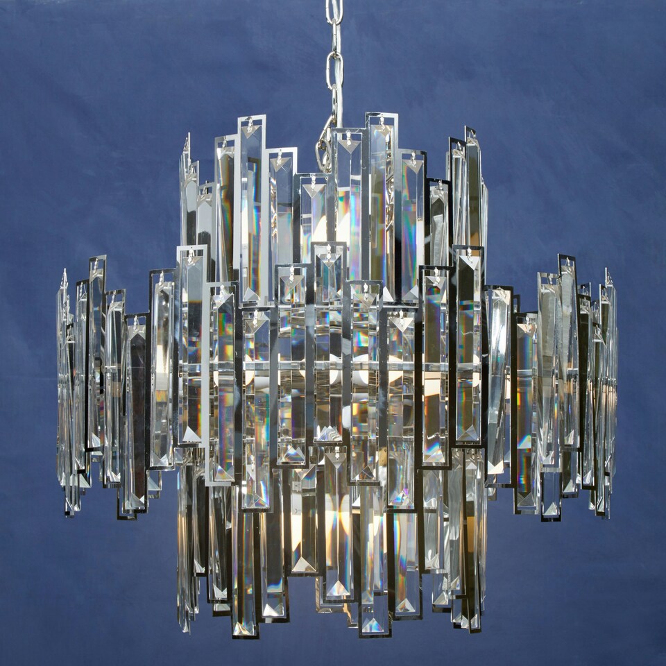image 1 of Interiors by Premier Large Chandelier Silver